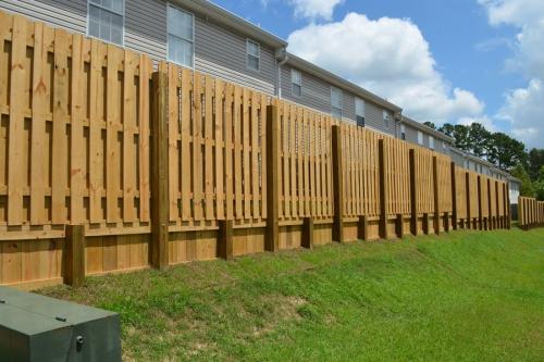 wood retaining wall